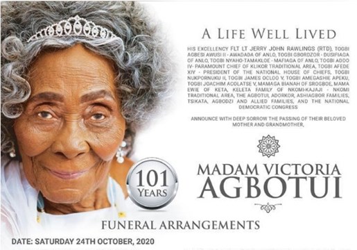 High-profile burial service ushers Madam Agbotui ‘home’