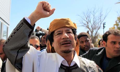  Whereabouts of Gaddafi Unknown as Rebels Close In